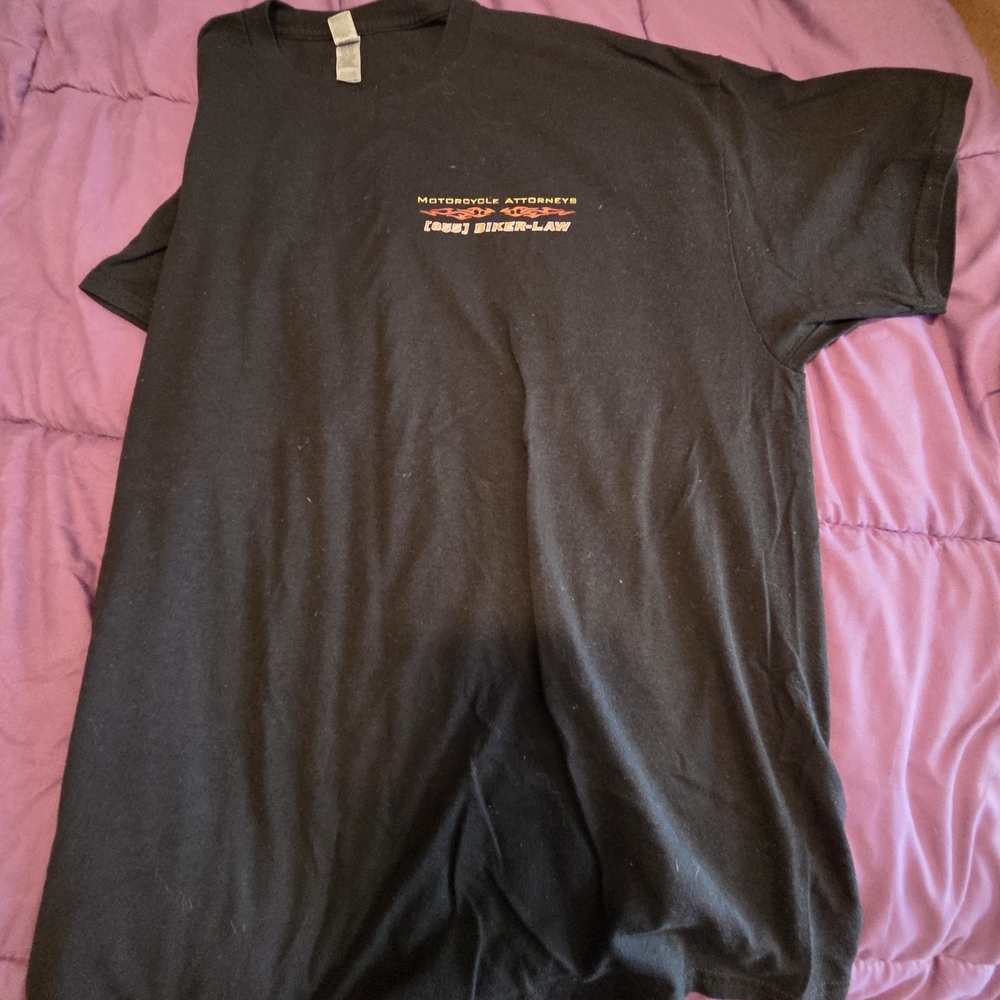 Black Motorcycle Attorneys Graphic Tee